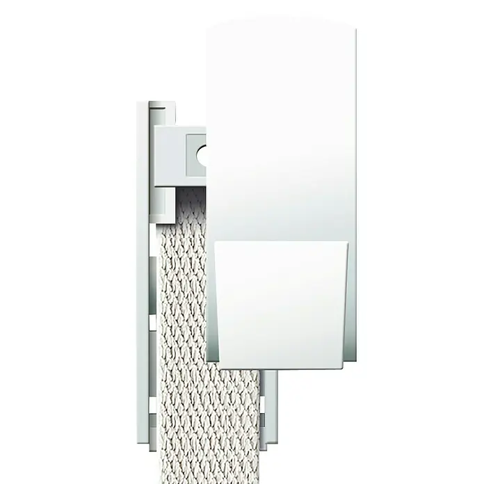 Schellenberg Duo Plus Guía para correa de persiana - L x An x Al: 8,5 x 2,5 x 3,8 cm, Apto para: Maxi sistemas de persianas enrollables, Blanco