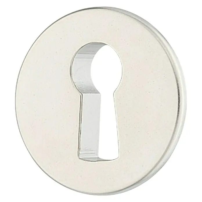 Häfele Escudo para cerraduras - Diámetro: 24 mm, Níquel mate