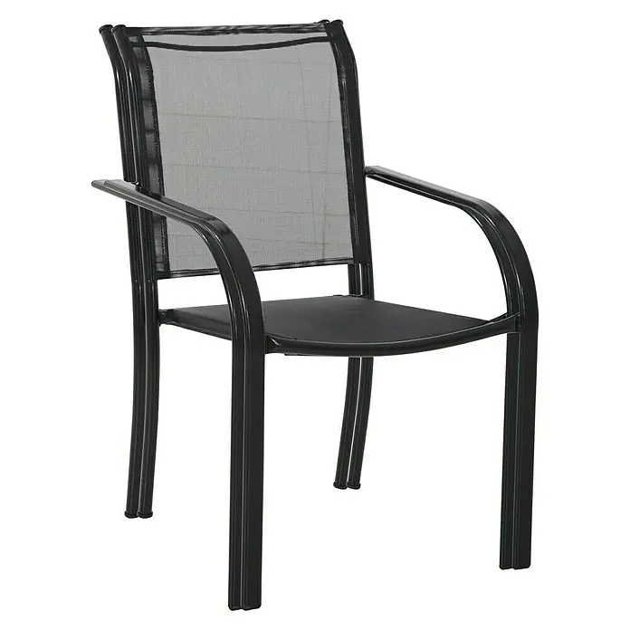 Sunfun Vrtna stolica Lea - Š x D x V: 66 x 56 x 86 cm, Crne boje
