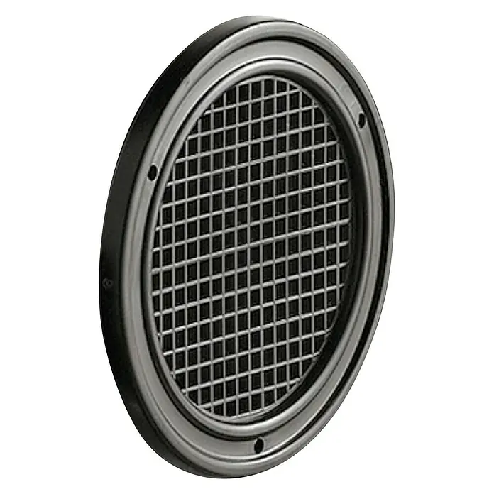 Stabilit Lüftungsgitter - Durchmesser: 50 mm, Kunststoff, Schwarz