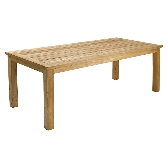 Sunfun Mesa de jardín Noemi - L x An: 180 x 90 cm, Marrón natural