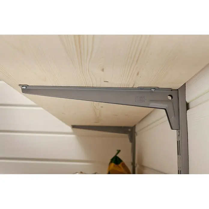 Element System Winkelträger - Länge: 18 cm, Weiß, Belastbarkeit: 55 kg, 1 Paar - Ansicht von unten
