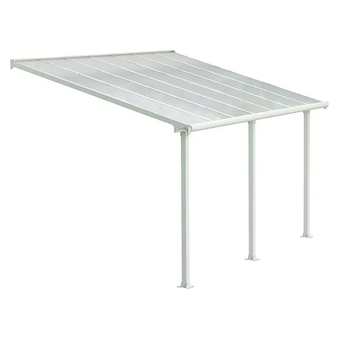 Palram – Canopia Terrassenüberdachung Olympia - Tiefe: 3 m, B x H: 4,25 x 2,1 m, Verkehrsweiß