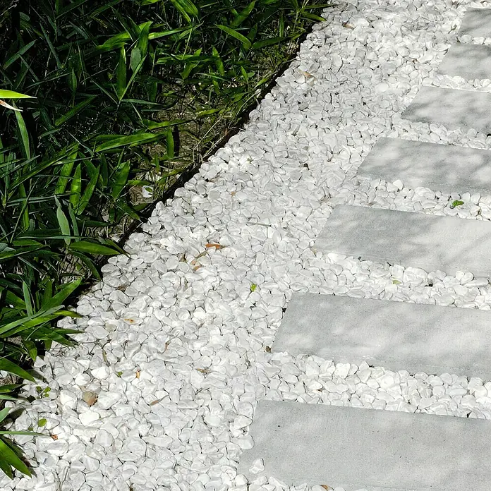 Piedras decorativas - Grano: 20 mm - 40 mm, Blanco, Contenido: 20 kg