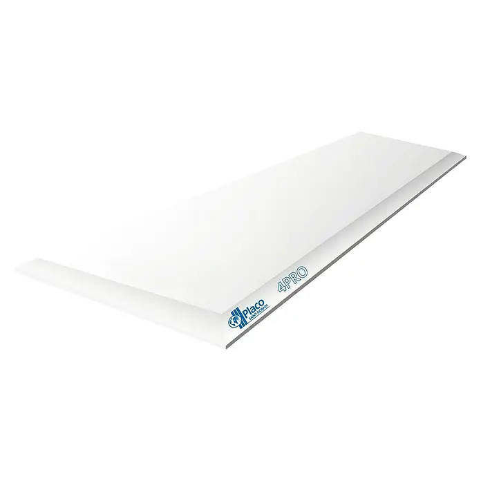 Placo Saint-Gobain Placa de yeso laminado 4PRO BA 13 - 2 x 1,2 m, Espesor: 13 mm