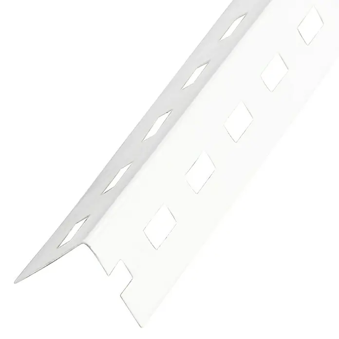 Placo Saint-Gobain Perfil de protección de esquinas - L x An x Al: 2,5 m x 24 mm x 24 mm, Acero, Blanco
