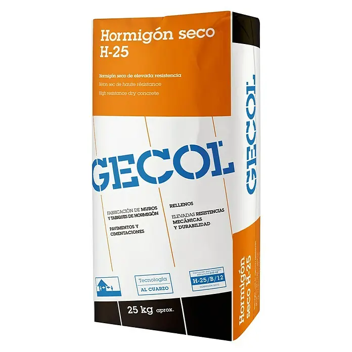 Gecol Hormigón seco H-25 - Gris, 25 kg