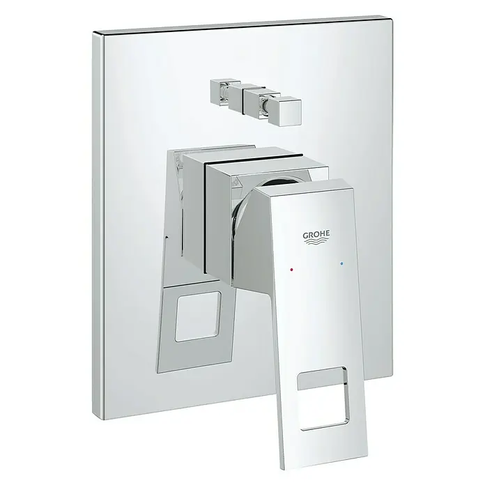 Grohe Eurocube UP-Badewannenarmatur - Chrom, Glänzend - Vorderansicht