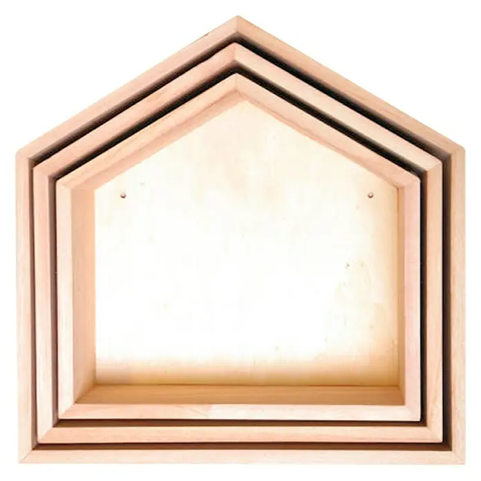 Artemio Estante de madera conjunto - 30 x 10 x 30 cm