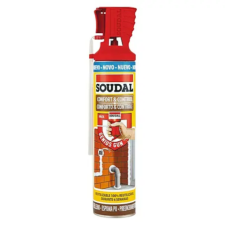 Soudal  Espuma adhesiva de PU Confort & Control Genius Gun