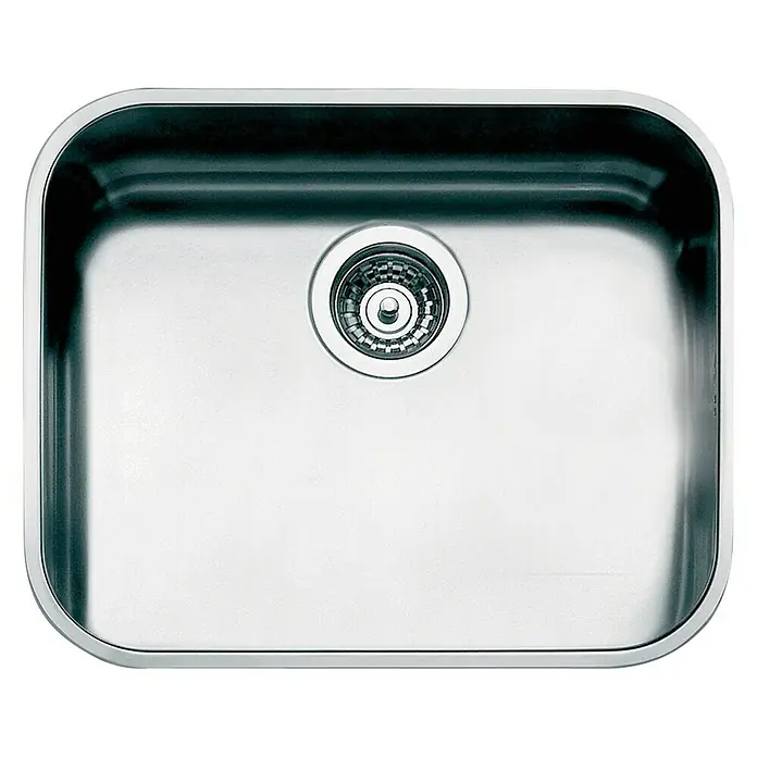Smeg Fregadero encastrable UM 50 - 43,6 x 53,9 cm, Acero inoxidable, Cromo