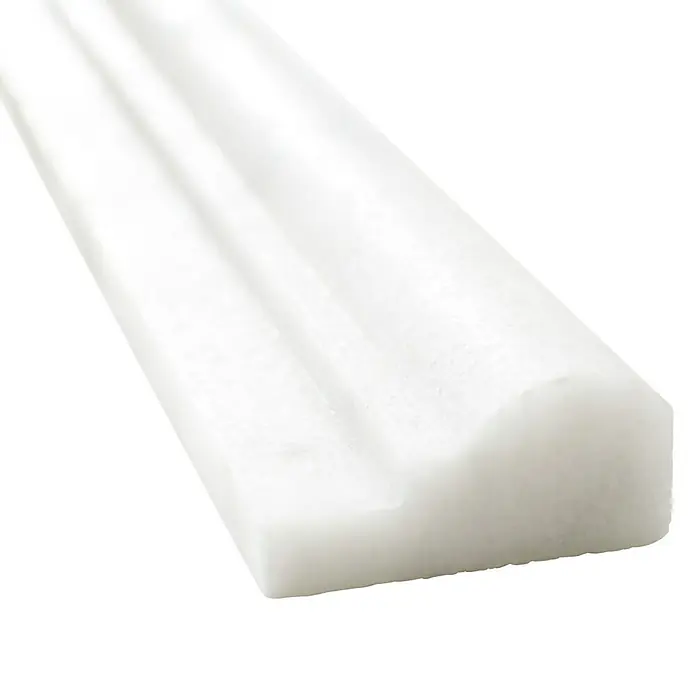 Fliesenbordüre Ibiza White PO 42348 - 30,5 x 4,8 cm, Weiß, Matt - Detailaufnahme