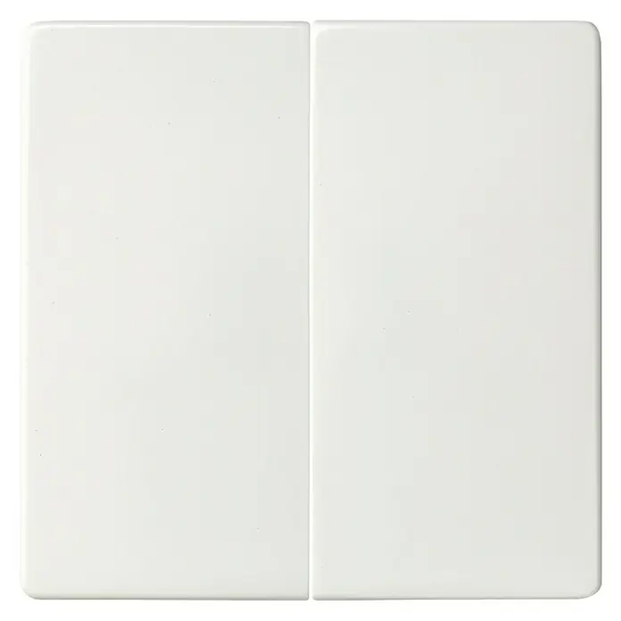 Simon 82 Tapa doble para mecanismo - Blanco, Plástico, Montaje en la pared