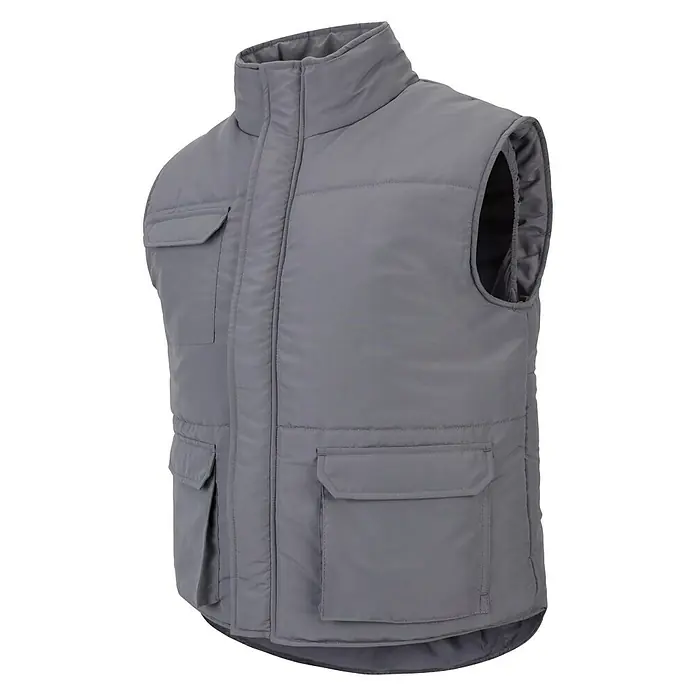 Velilla Chaleco de trabajo multibolsillos - XL, Gris