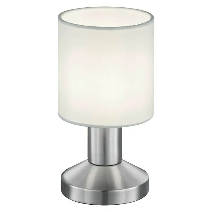 Trio Lighting Lámpara de sobremesa Garda - 25 W, L x An x Al: 9,5 x 9,5 x 18 cm, Blanco, E14