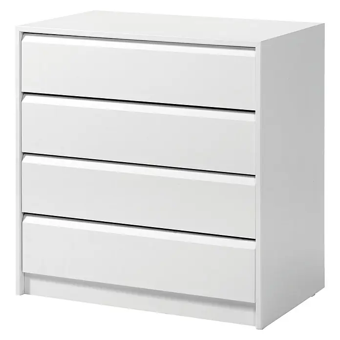 Cajonera montada - L x An x Al: 45 x 60 x 72 cm, Blanco, Número de cajones: 4 ud.