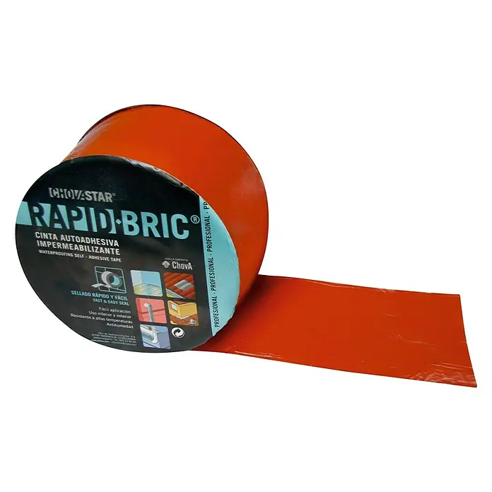 Chova Cinta impermeabilizante Rapid bric - 12 m x 30 cm, Rojo