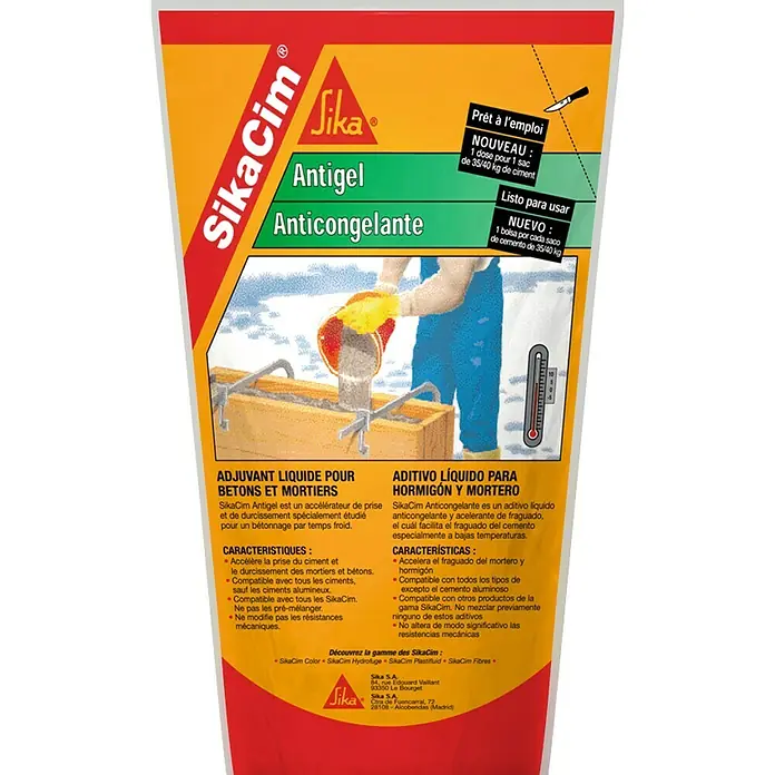 Sika Anticongelante SikaCim - Apto para: Hormigón, 500 ml