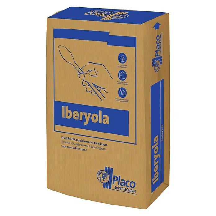 Placo Saint-Gobain Enlucido de escayola Iberyola - 17 kg