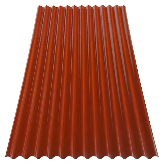 Odem Lámina corrugada Ecolina - Rojo, 2 m x 1,1 m x 1,8 mm, PVC