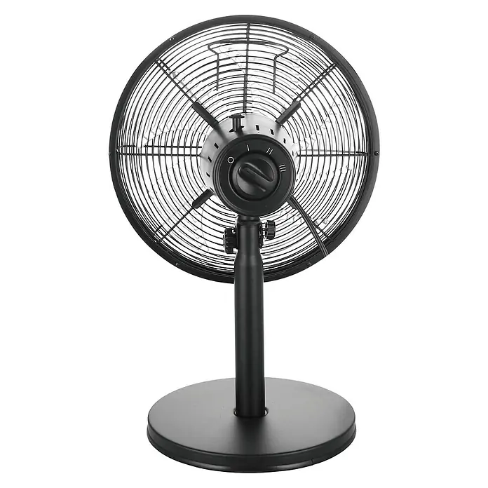 PR Klima Ventilador de sobremesa Belize - Negro, 30 cm, 35 W, 2.167 m³/h