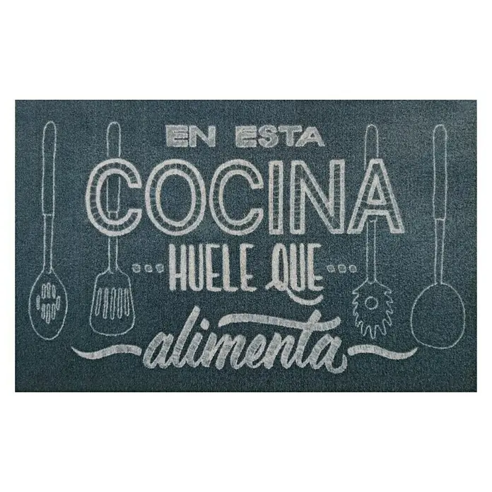 Alfombra de cocina Kitpic - Negro, 80 x 50 cm, Poliamida y vinilo