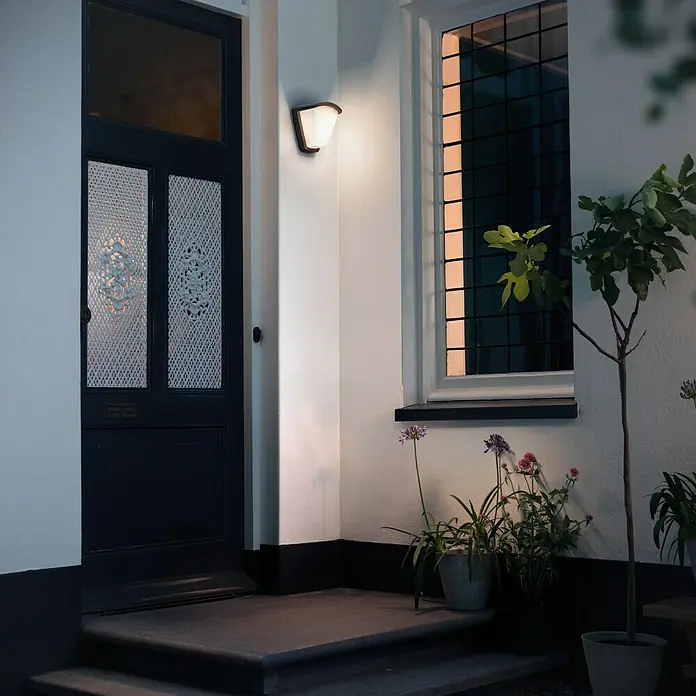 Philips Aplique exterior KisKadee - 42 W, 197 x 140 x 212 mm, Antracita/Blanco, IP44