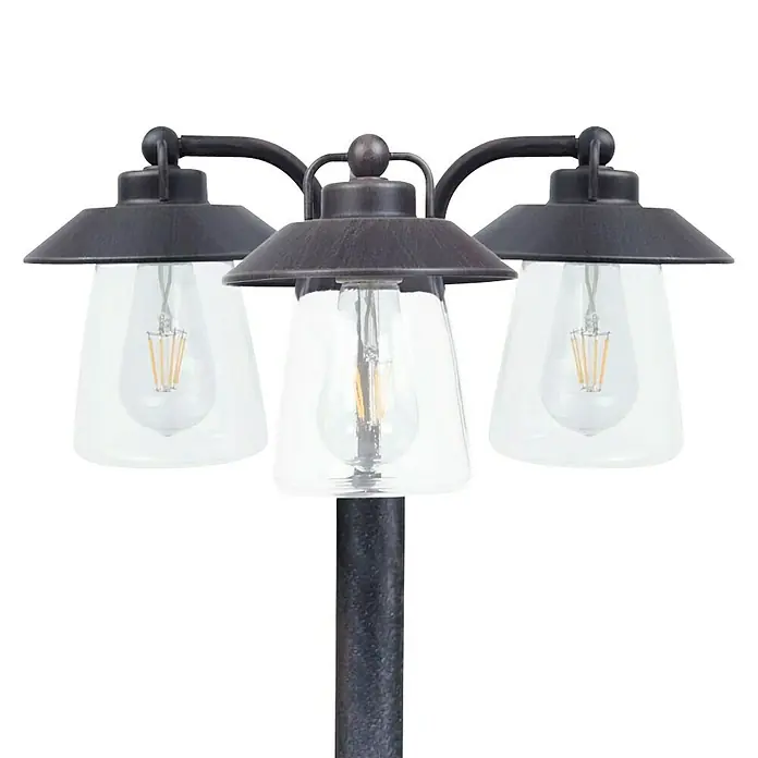 Lutec Farola Cate - 60 W, L x An x Al: 43 x 43 x 190 cm, Antracita, E27