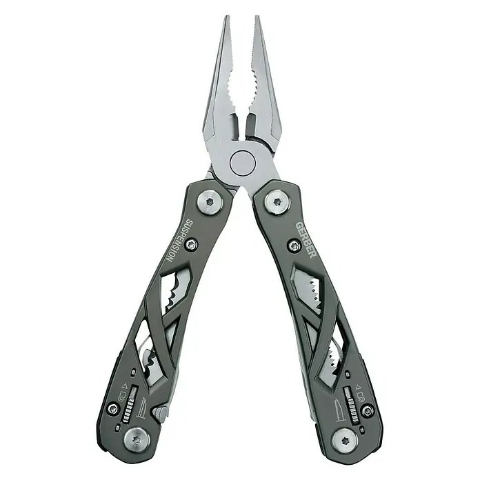 Gerber Alicates multiuso plegable Suspension - 12 funciones, Acero inoxidable