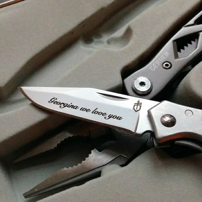 Gerber Cuchillo multiuso Mini Paraframe de borde fino - Longitud de la hoja: 76 mm, Cuchilla bloqueable
