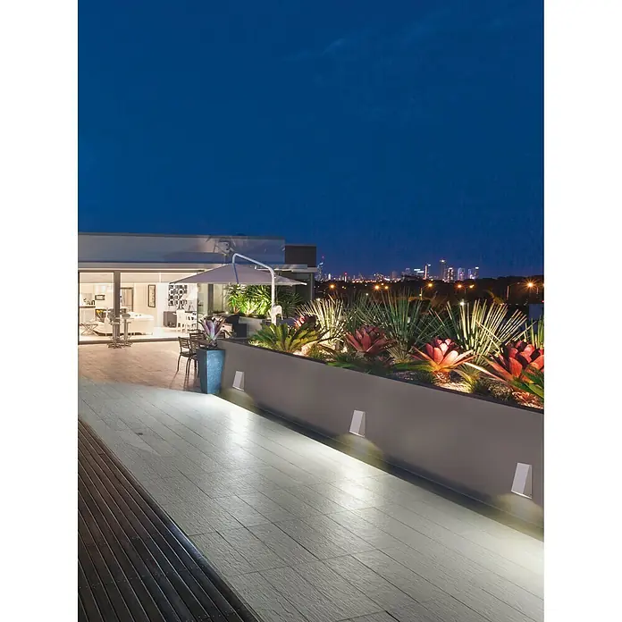 Forlight Aplique exterior Karen - 35 W, 7,1 x 8,5 x 14,5 cm, Blanco, IP44, GU10