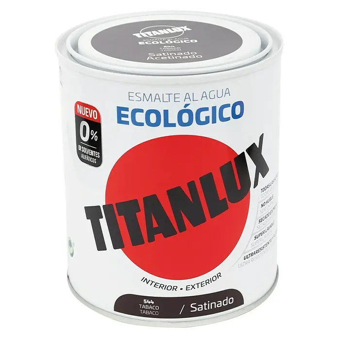 Titanlux Esmalte de color Eco - Tabaco, 750 ml, Satinado