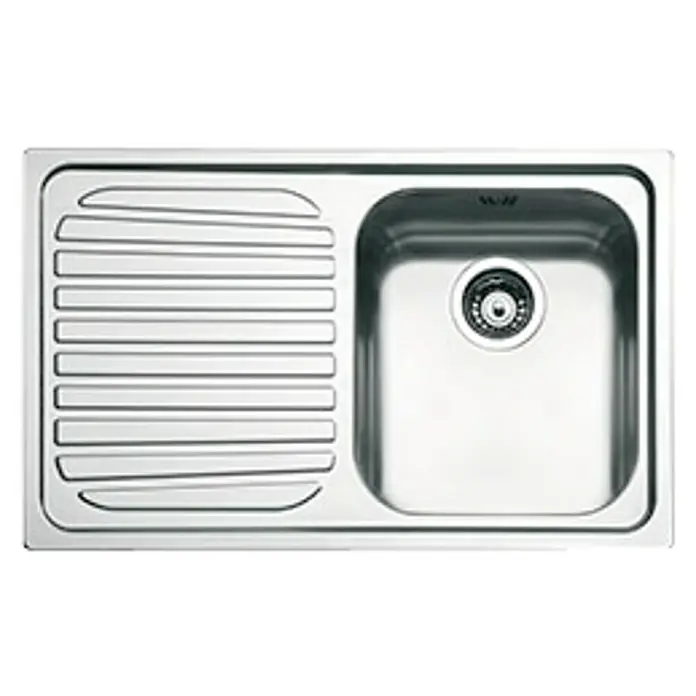 Smeg Fregadero encastrable SP791S-2 - 50 x 79 cm, Acero inoxidable, Cromo