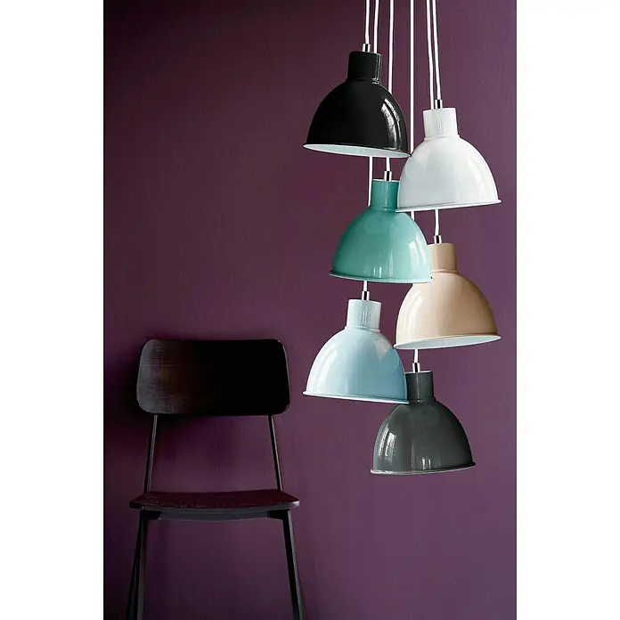 Nordlux Lámpara colgante redonda Pop - 60 W, Ø x Al: 21,5 x 23 cm, Blanco, E27