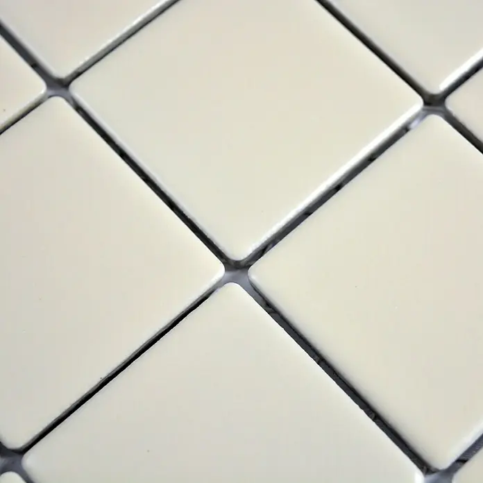 Mosaikfliese Quadrat Uni CD 272 - 29,8 x 29,8 cm, Beige, Matt - Detailaufnahme