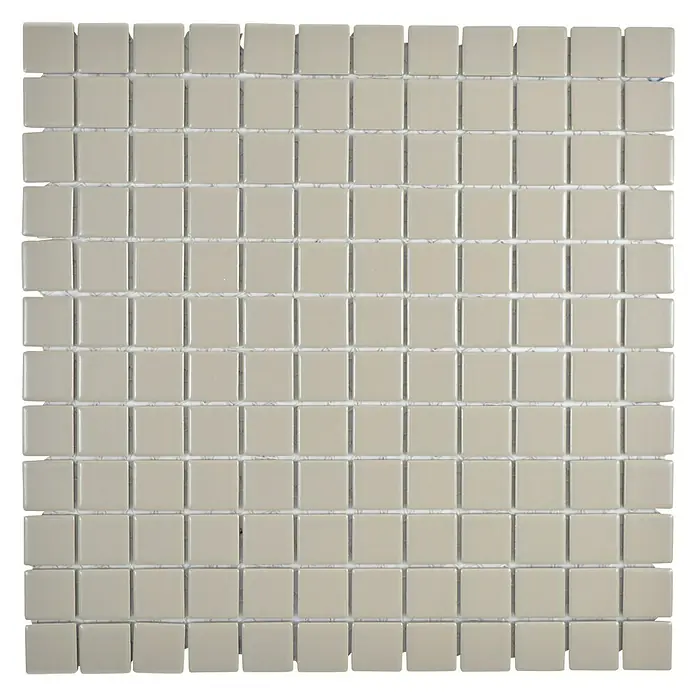 Mosaikfliese Quadrat Uni CG 194 - 29,8 x 29,8 cm, Beige/Braun, Matt - Ansicht von oben