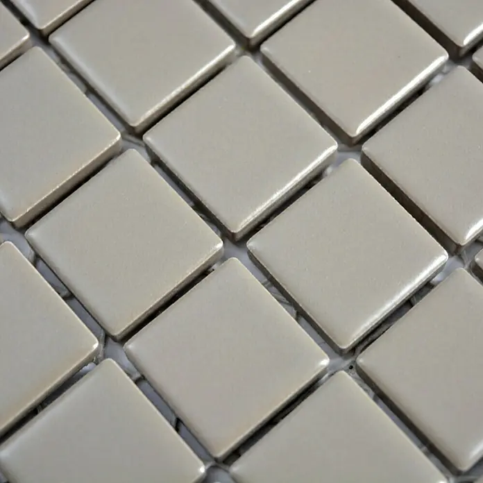 Mosaikfliese Quadrat Uni CG 194 - 29,8 x 29,8 cm, Beige/Braun, Matt - Detailaufnahme
