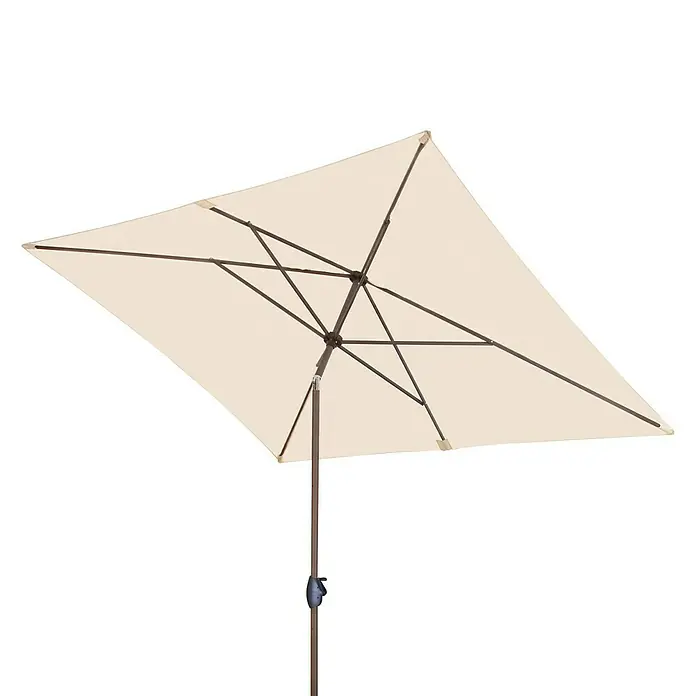 Derby Basic Lift Sonnenschirm Neo - Natur, L x B: 240 x 200 cm - Ansicht von unten