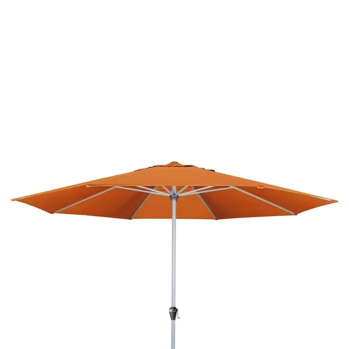 Doppler Active Kurbelschirm - Terracotta, Durchmesser: 376 cm - Vorderansicht