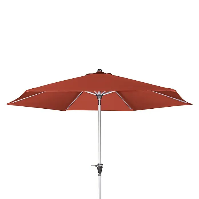 Doppler Active Kurbelschirm Auto Tilt - Terracotta, Durchmesser: 280 cm - Vorderansicht