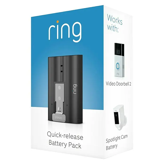 Ring Akkupack Quick Release Battery Pack - Für passende Ring Cams/Doorbell - Rechte Seitenansicht