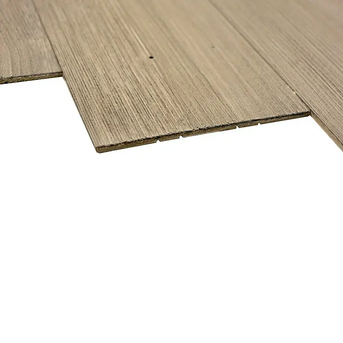 Houten paneel Woodland - Grenen, 90 x 12,8 cm, Rock Grey, Zelfklevend - Zijaanzicht rechts