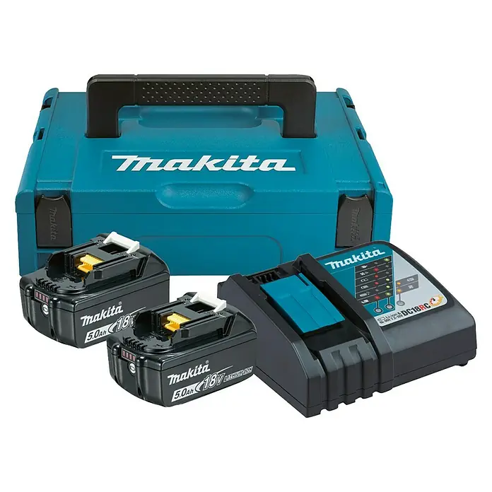 Makita Akku-Bohrschrauber DDF485RTJ - 18 V, 2 Akkus, 5 Ah, Leerlaufdrehzahl: 0 U/min - 1.900 U/min