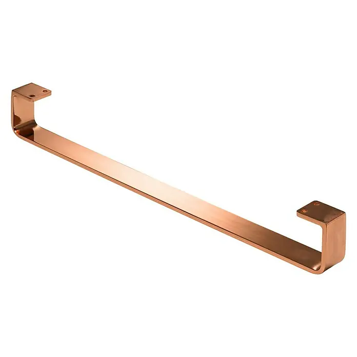 Hettich Möbelfuß Isca - L x B x H: 700 x 50 x 100 mm, Traglast: 50 kg, Kupfer - Vorderansicht