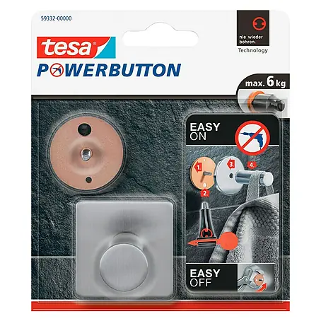 Tesa Powerbutton Muurhaak Powerbutton