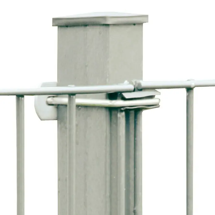 Kraus Zaunpfosten Typ B - Höhe: 140 cm, Silber, Stahl