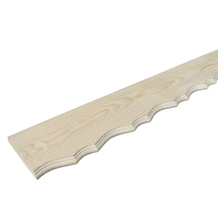 Zierblende - Fichte/Tanne, 2.380 x 190 x 20 mm - Linke Seitenansicht
