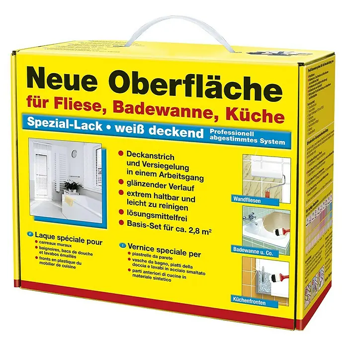 Decotric Speziallack-Set Neue Oberfläche - 7 -tlg. - Vorderansicht