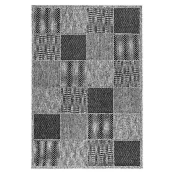 Sunset Flachgewebeteppich In- & Outdoor 605 - Silver, 230 x 160 cm, 100 % Polypropylen