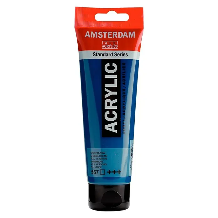 Talens Amsterdam Pintura acrílica Standard - Azul verdoso, 120 ml, Tubo